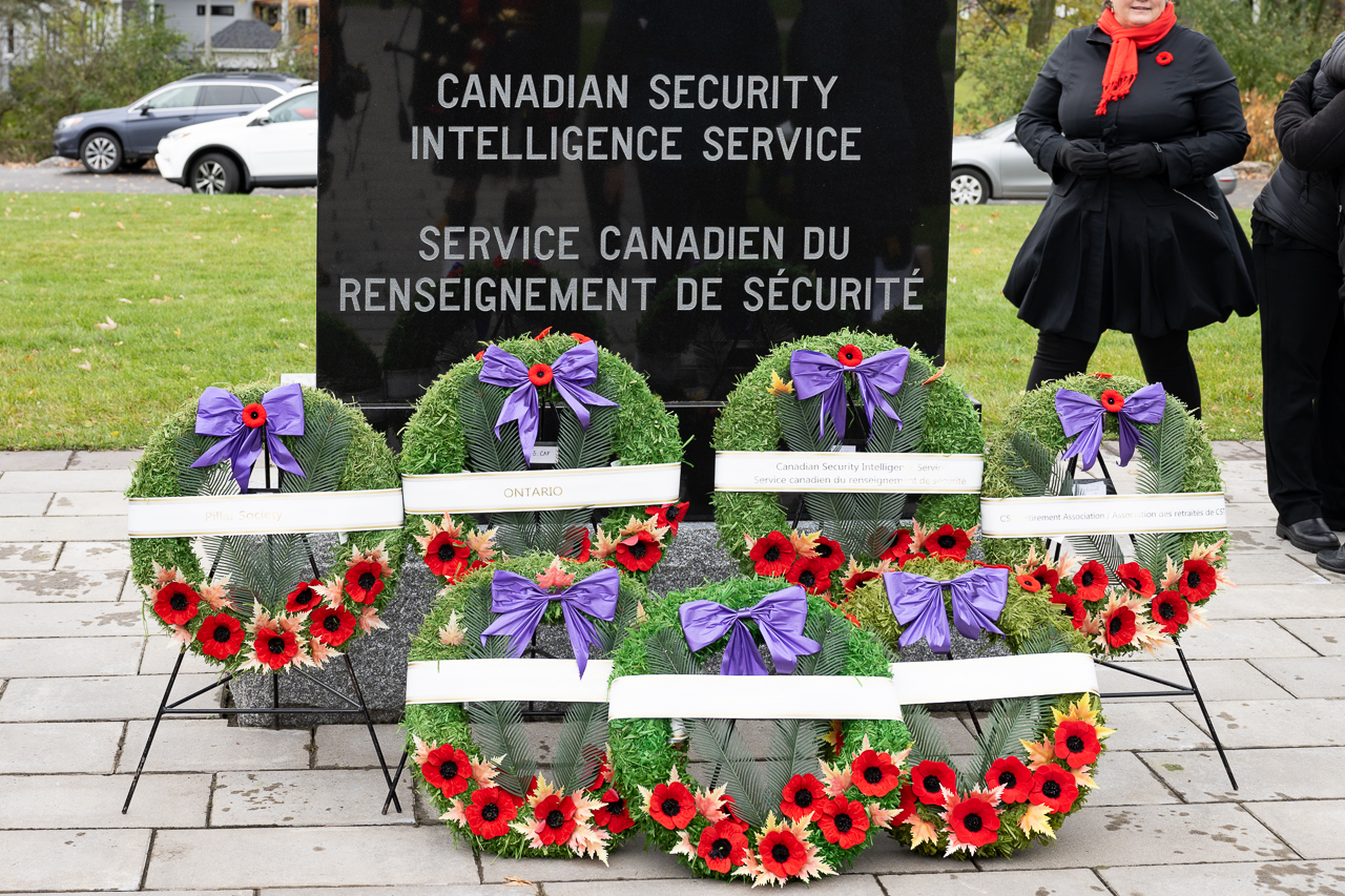 CSIS Remembrance wreaths