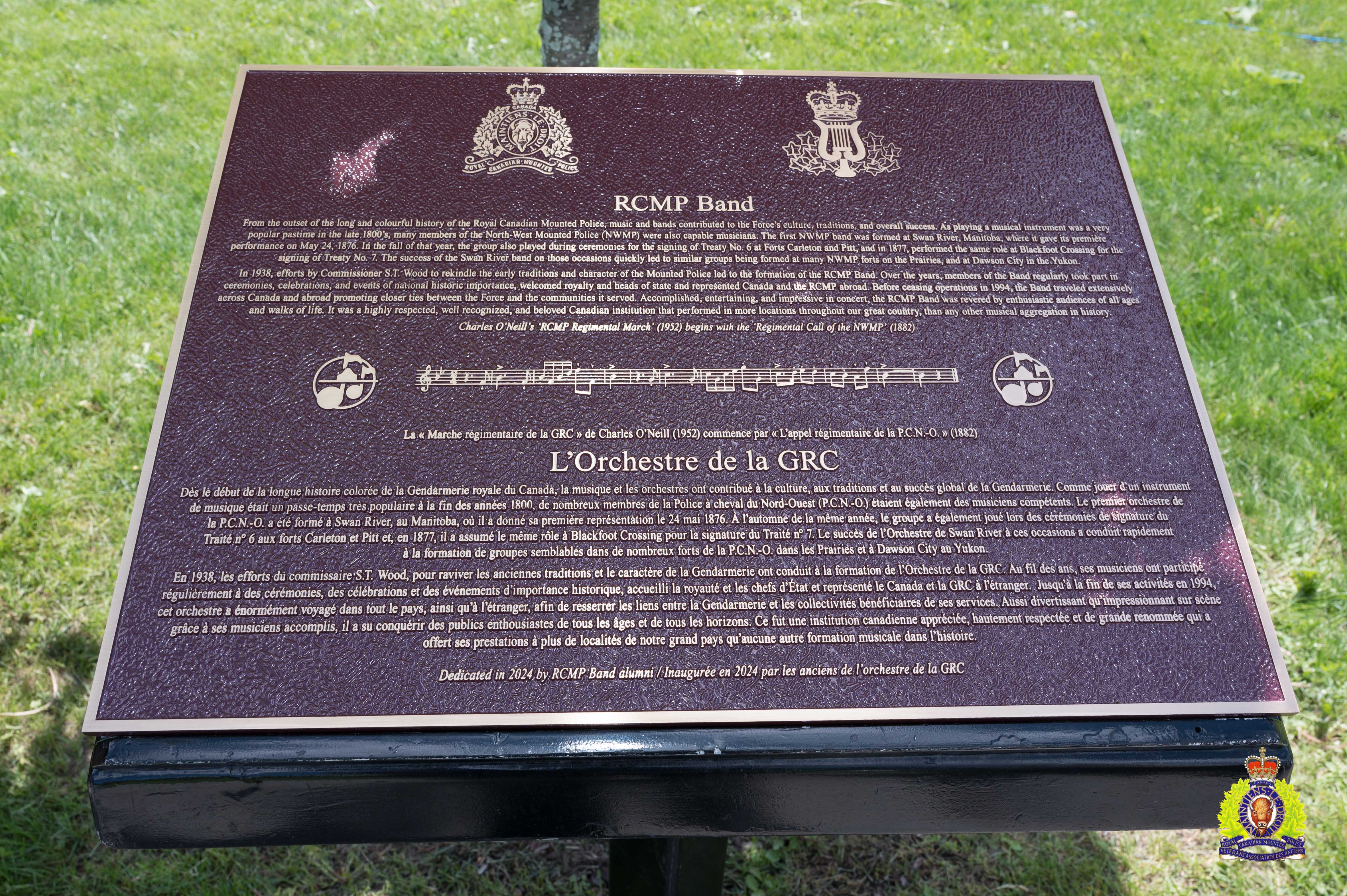 RCMP Band Plaque